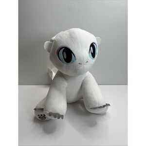 Build-A-Bear How To Train Your Dragon Light Fury 15" White Glitter Plush Toy BAB